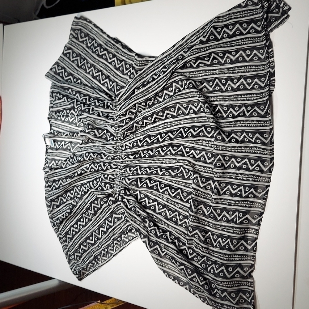 Rays & Waves Sleeveless Printed Dress 3XL